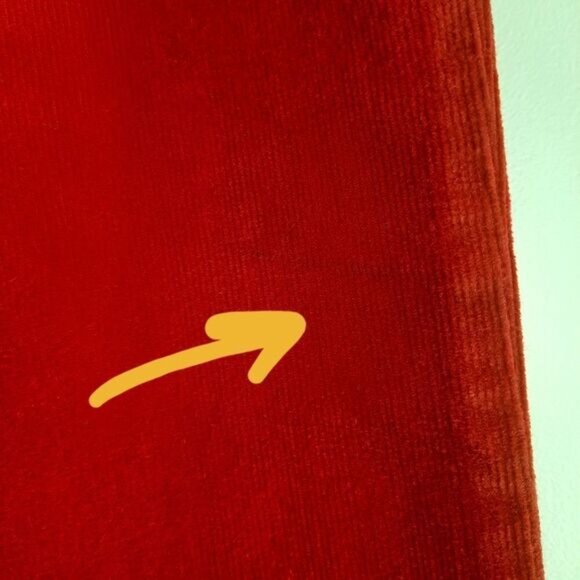 OLD NAVY Rockstar Thin Rib Velour Corduroy Skinny Pants Red Sz 2 Flawed - Picture 4 of 16